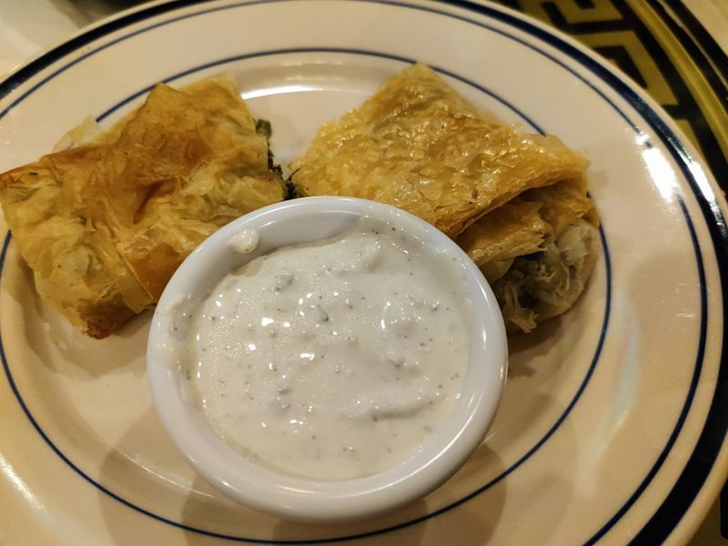Spanakopita And Dolmades Favorites