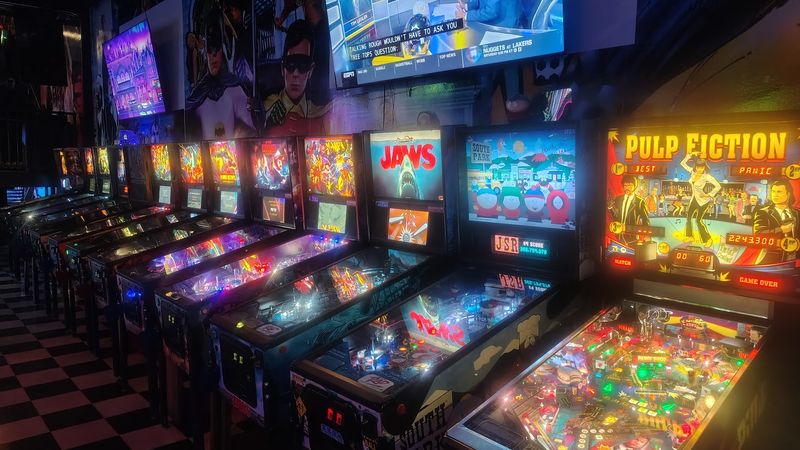 Neon Light Fills The Gaming Floor