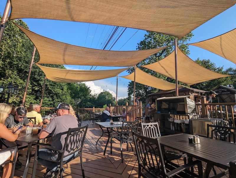 The Outdoor Deck Experience Along Stoney Creek