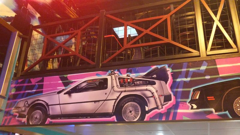 Retro Artwork Covers The Interior Walls