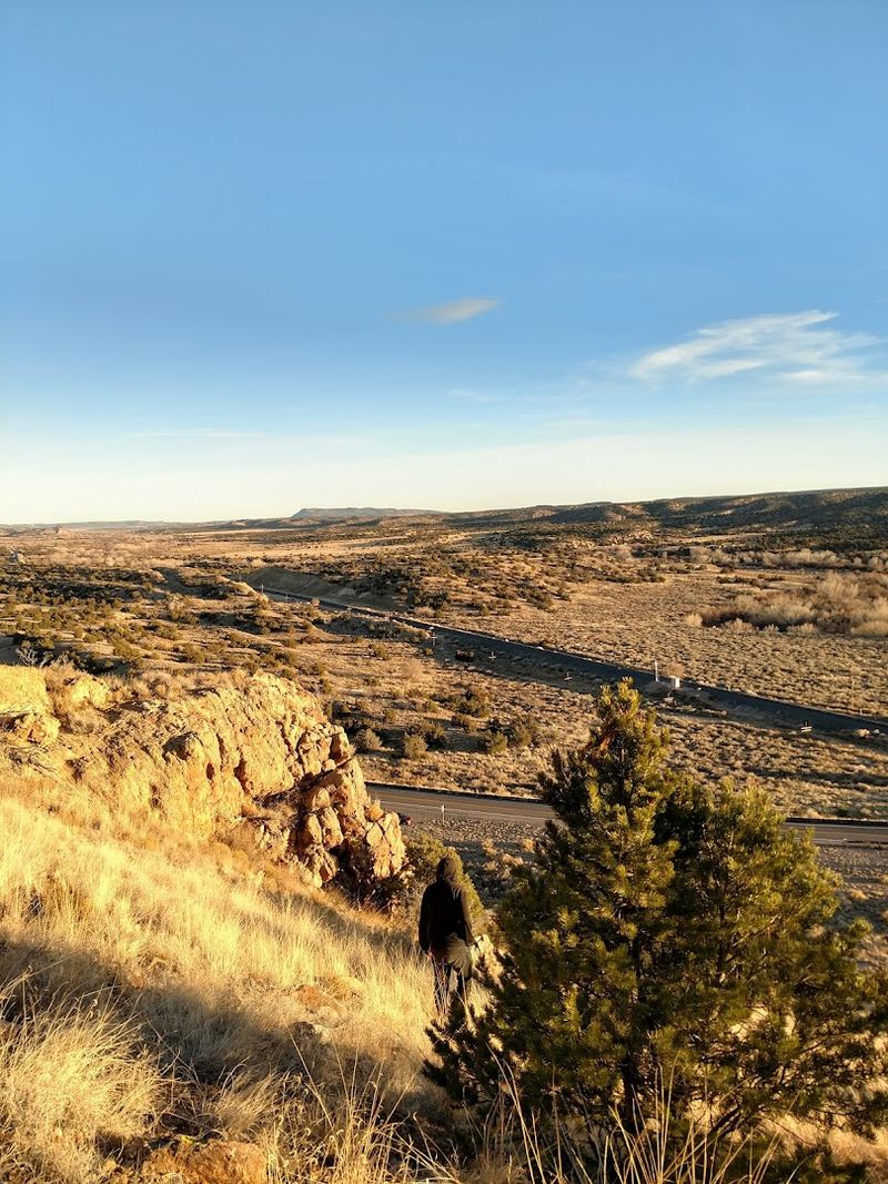 Sunlit Roads Beneath Wide New Mexico Skies