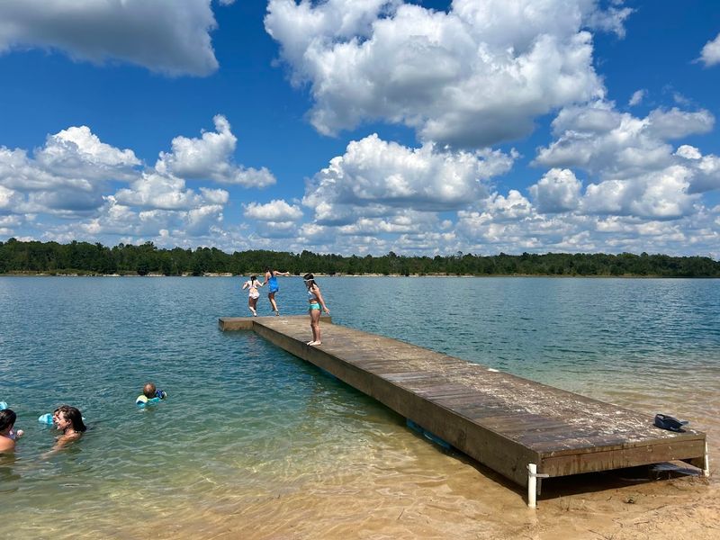 Kayaks And Diving Platform