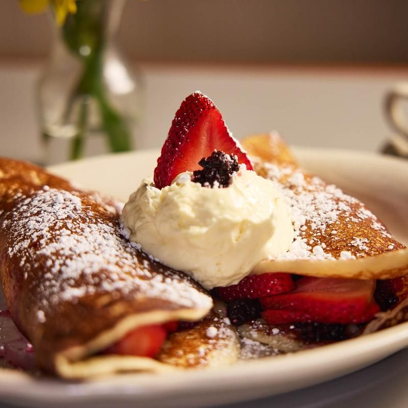 Fruit French Toast With Strawberries And Creme Fraiche