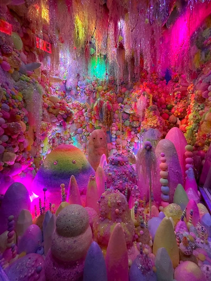 Neon Caves Twist Through The Darkness