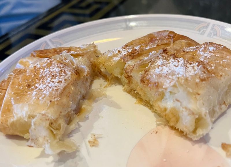 Desserts Like Lemon Bar And Galatoboureko