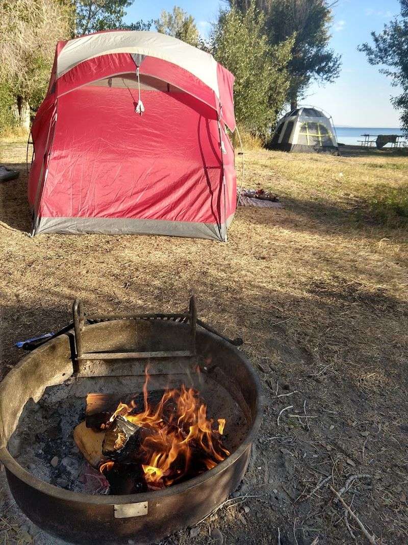 Camping Right Where the Beach Begins