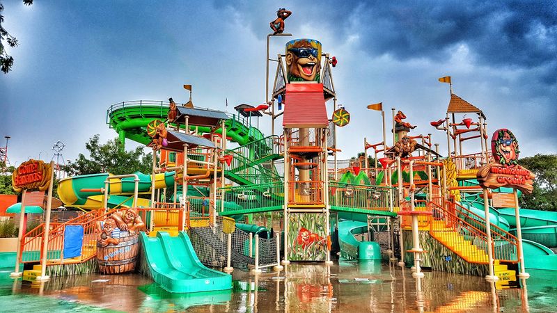 Classic Coasters With Mountain Backdrops
