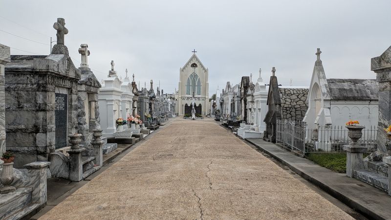 The Chapel Keeps Different Hours Than The Cemetery