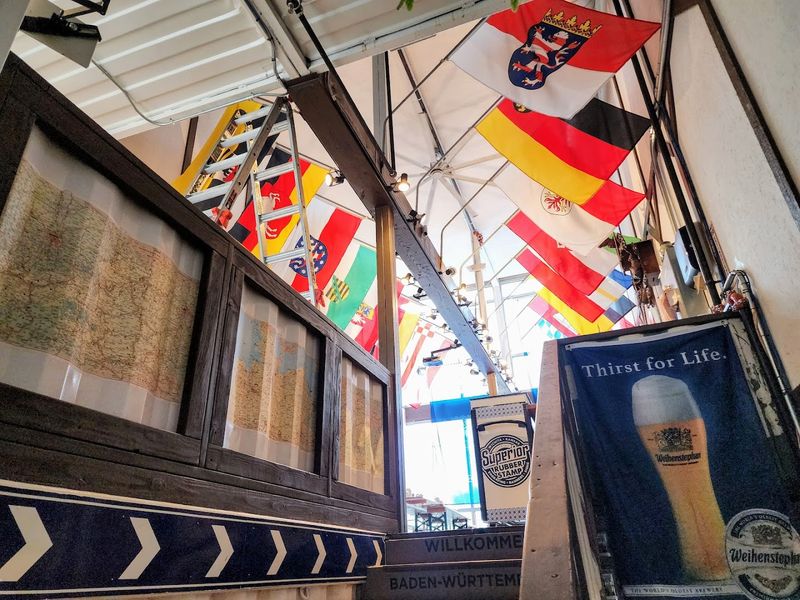 A Little German Market Hidden At The Entrance