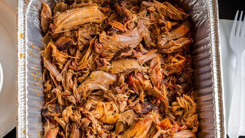 Pulled Pork, Brisket, And Spare Ribs Keep The Tray Serious