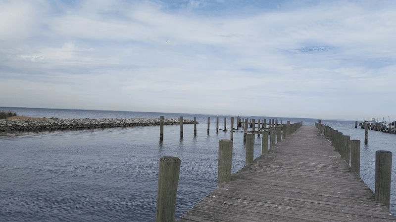 The Fishing Jetty Changes The View Of The Bay