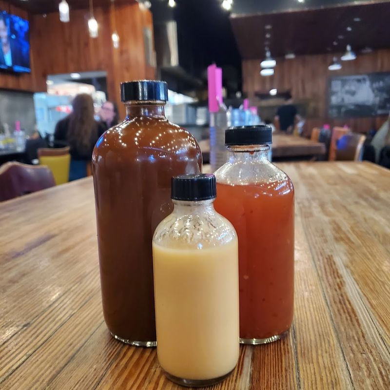 House-Made Sauces And The Jalapeno Cheddar Sausage