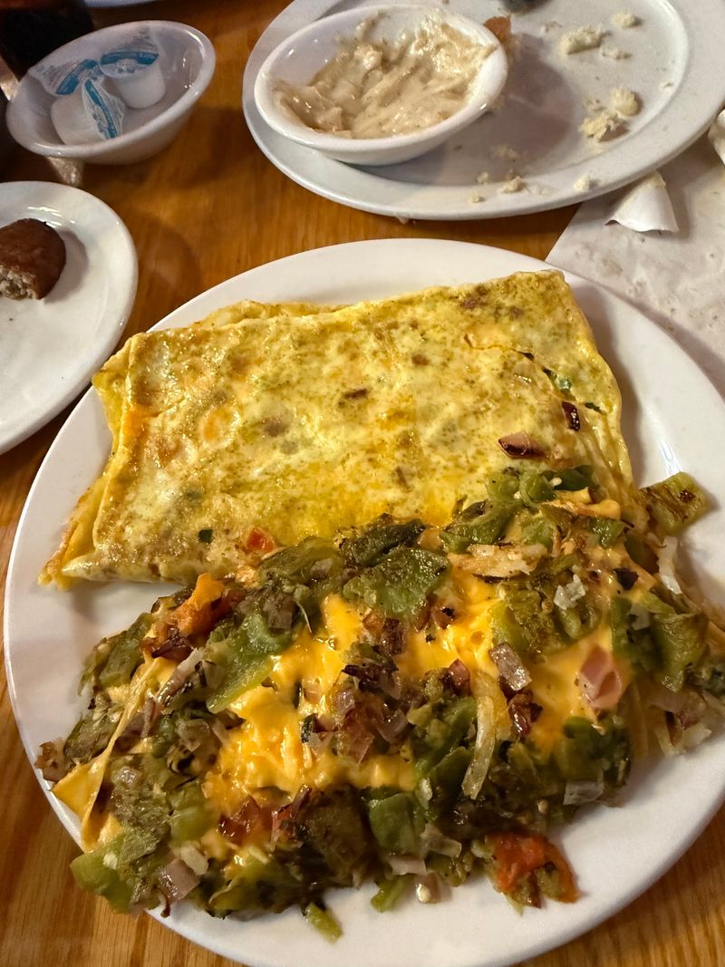 Massive Omelets Take Over The Table