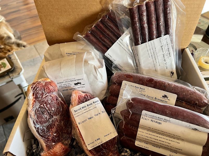 Bison Meat From The On-Site Shop
