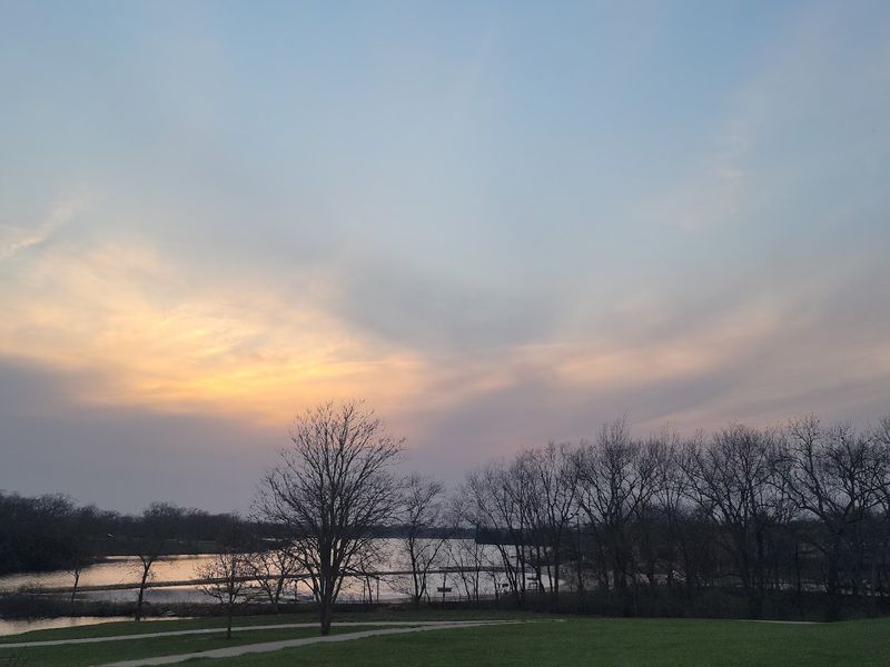 Scenic Sunset Views Over The Water