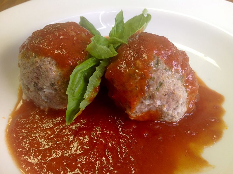 Hot Beef Sausage And Meatballs Make The Counter Work Overtime