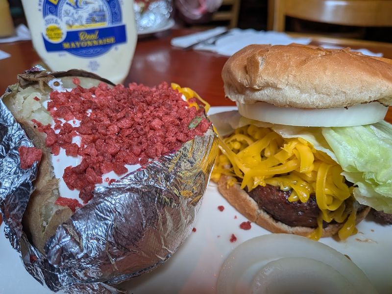 The Baked Potato's Generous Toppings