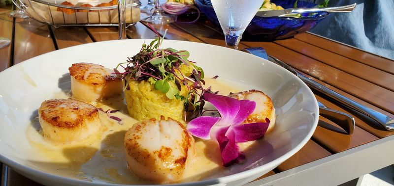 Broiled Scallops Done By Weight