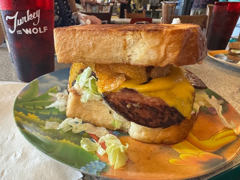 Fried Bologna Sandwich