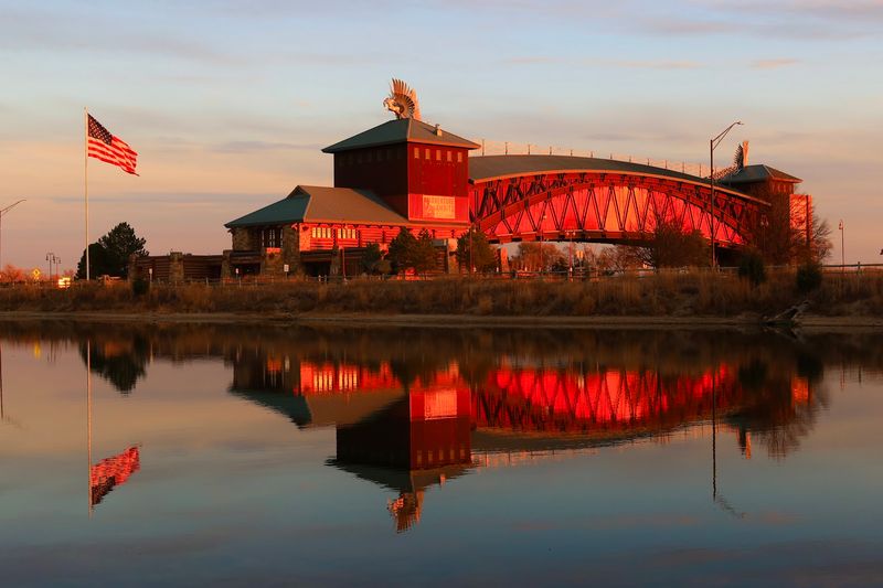 A Covered Bridge Above The Highway Begins The Adventure