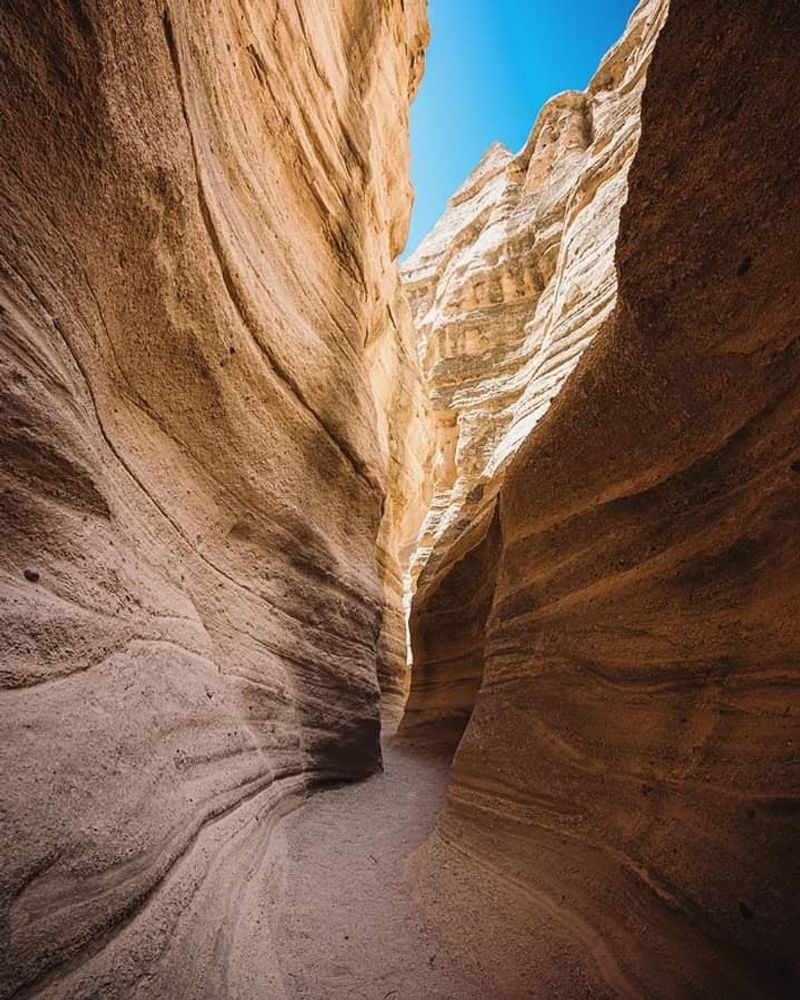 A Canyon Walk Between Sculpted Walls