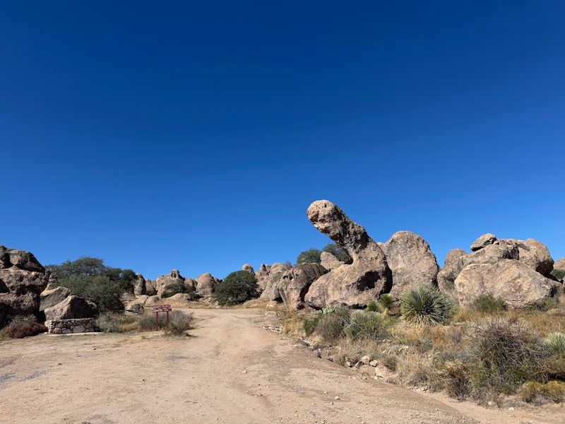 Giant Rock Towers Rise From The Desert