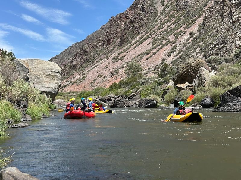 The Gorge Drops Away Beneath The Raft