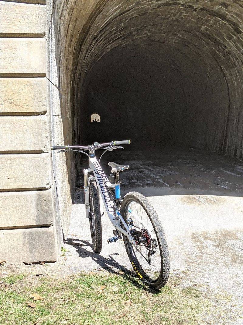 Biking The Trail To The Tunnel