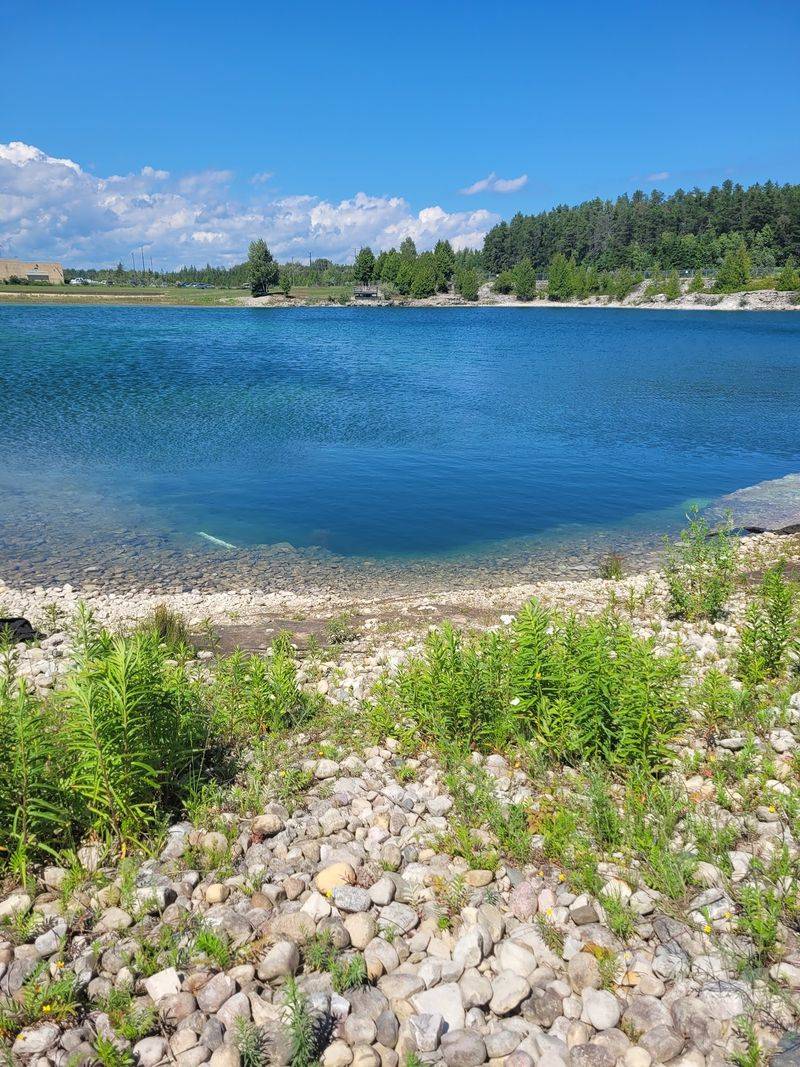 Blue Quarry Water Gives The Park Its Main Character