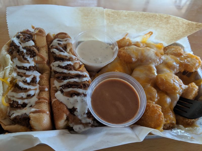 World Class Bacon Cheese Fries and Cheesy Tots