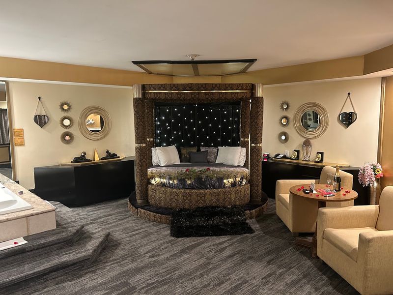 The King Bed, Sofa And TV Keep The Room Easy To Settle Into