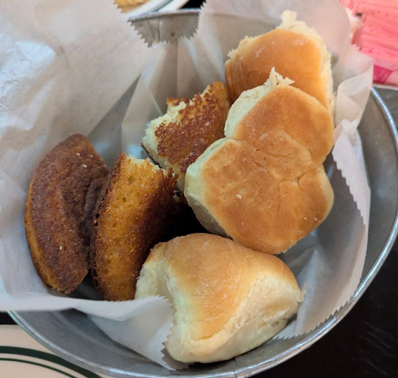 Rolls And Cornbread Join The Main Spread