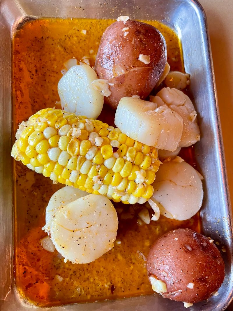 Corn, Potatoes And Sausage Build Out The Boil