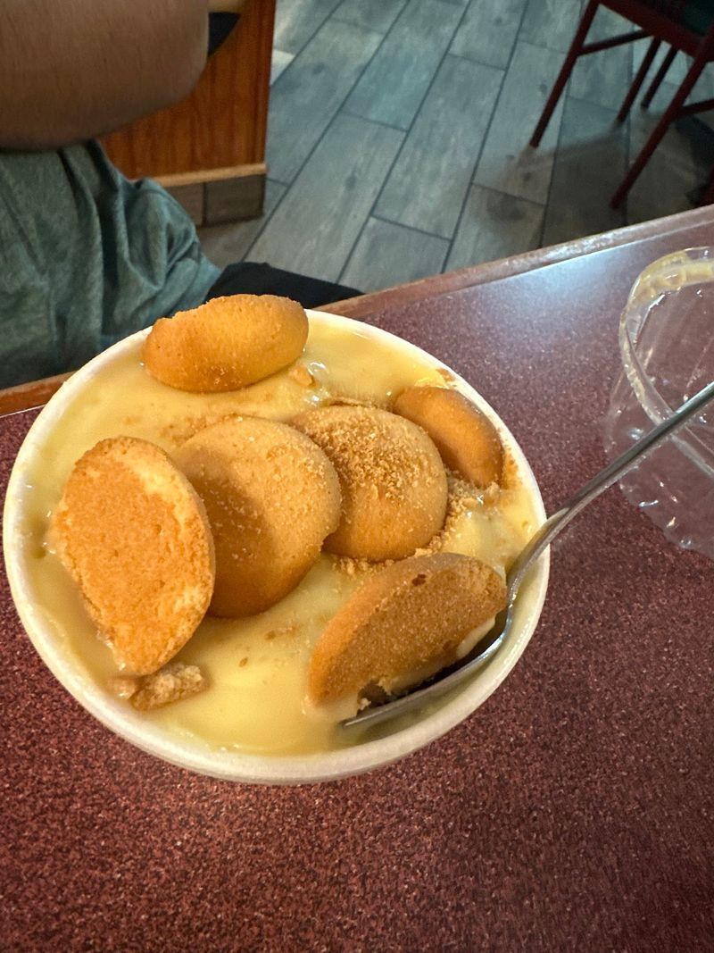 Homemade Peach Cobbler and Banana Pudding