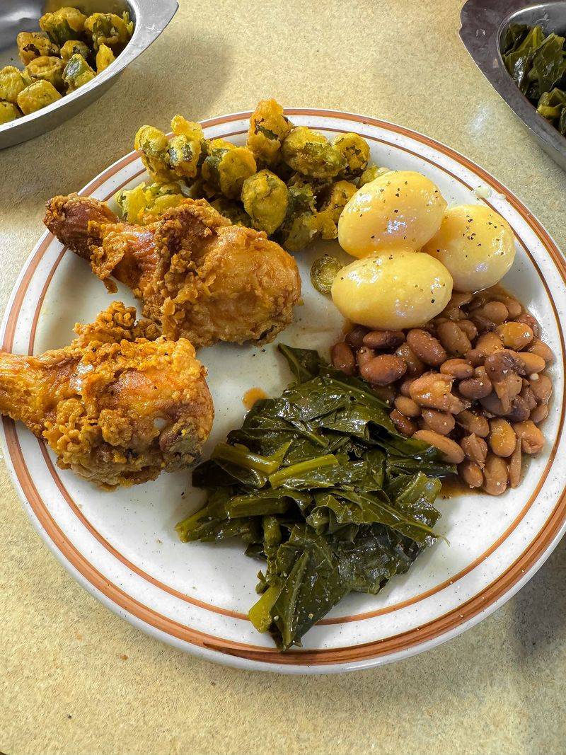 Collard Greens,Pinto Beans, And Chow Chow Stay In The Mix