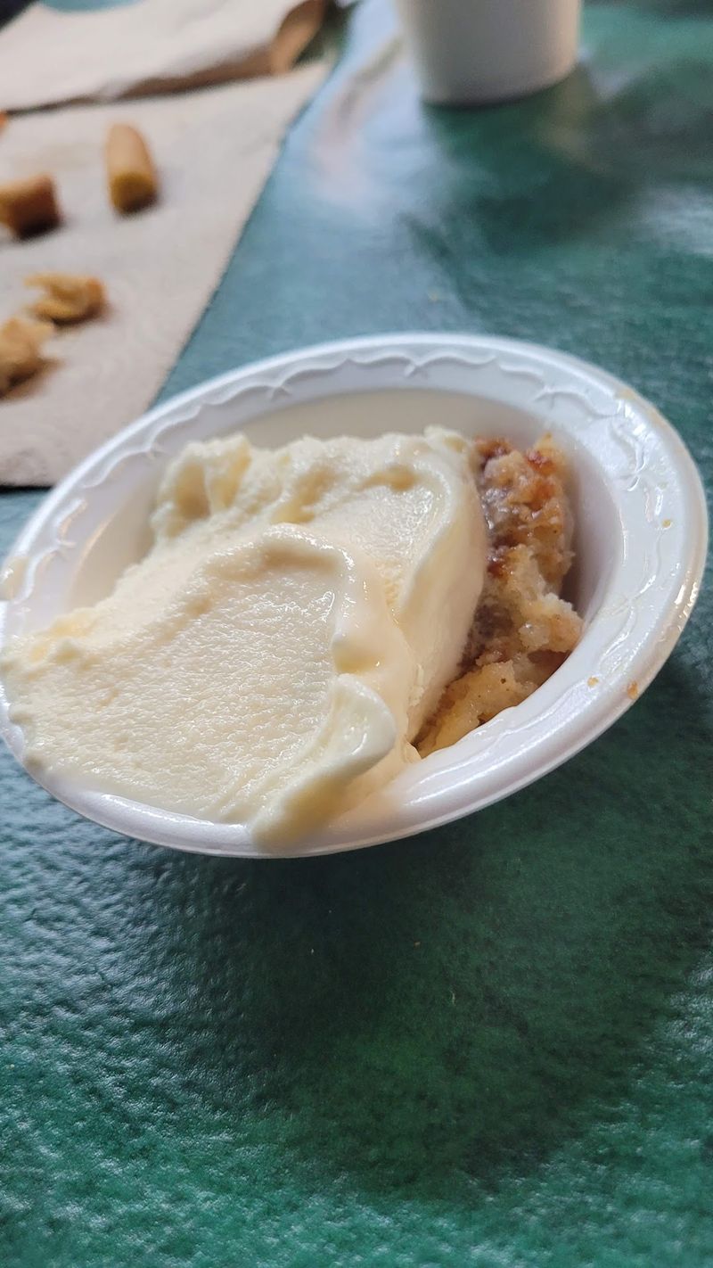 Peach Cobbler And Ice Cream Finish The Job