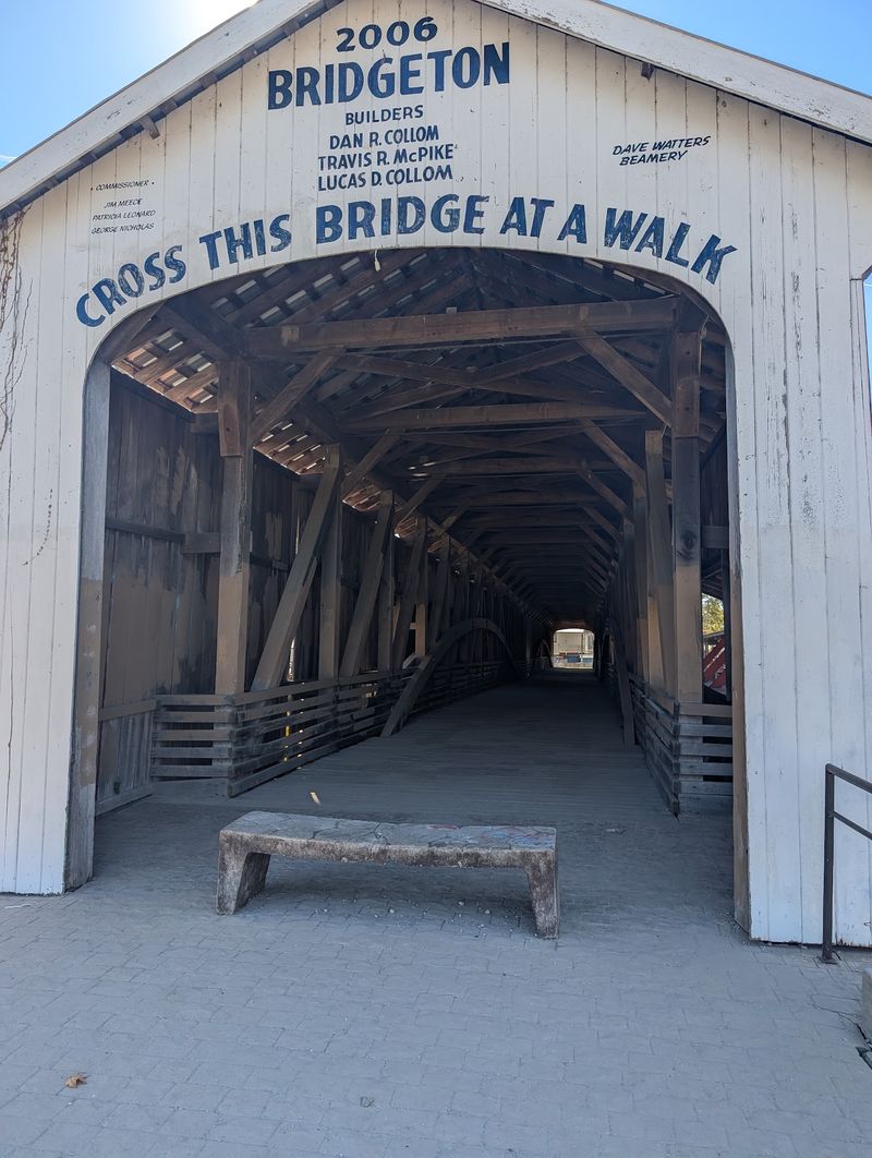 The Covered Bridge And Mill Finish The Bridgeton Loop