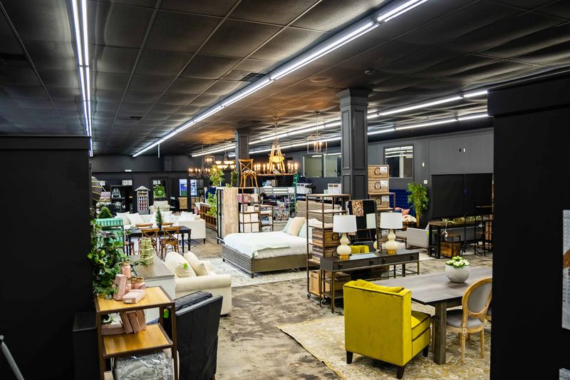 Furniture Takes Up Plenty Of Space Inside This Discount Store