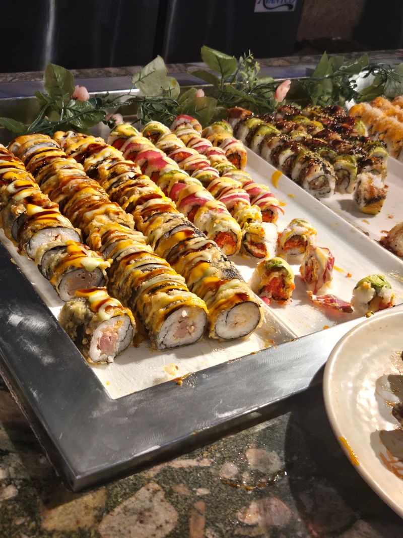 More Than Forty Kinds Of Sushi Fill The Spread