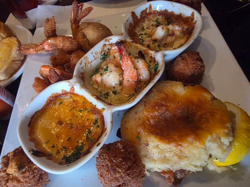 Notice How Seafood And Beef Share The Menu