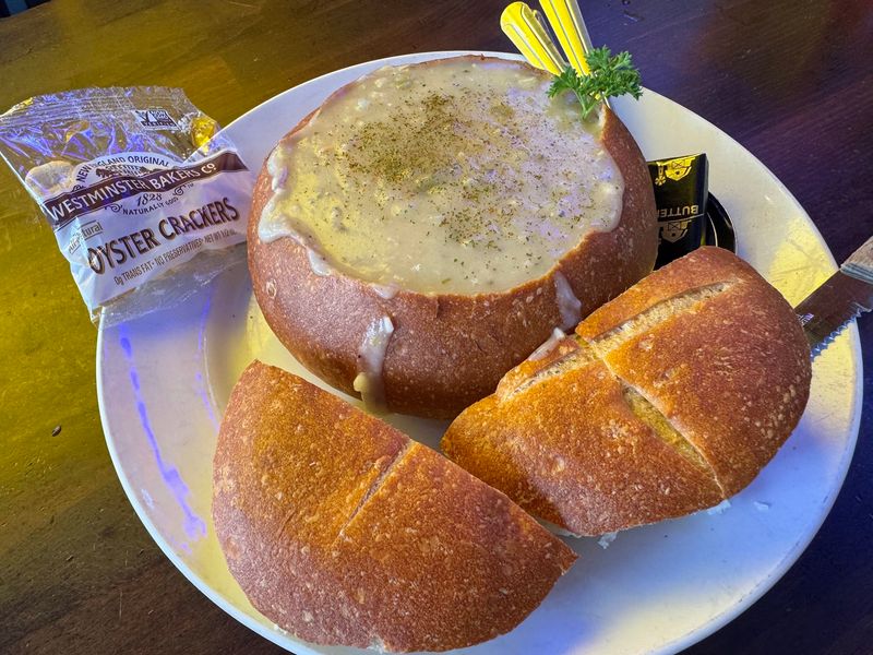 Clam Chowder That Overflows the Bowl