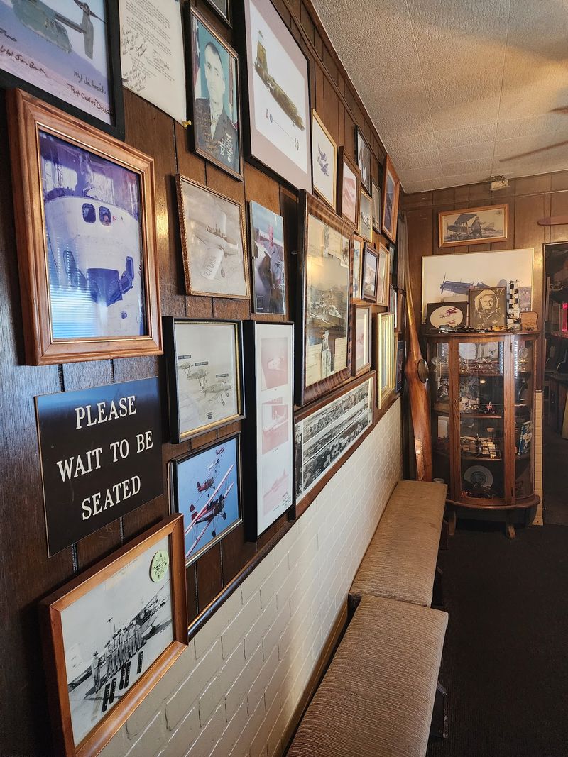 Aviation Memorabilia Covering Nearly Every Wall