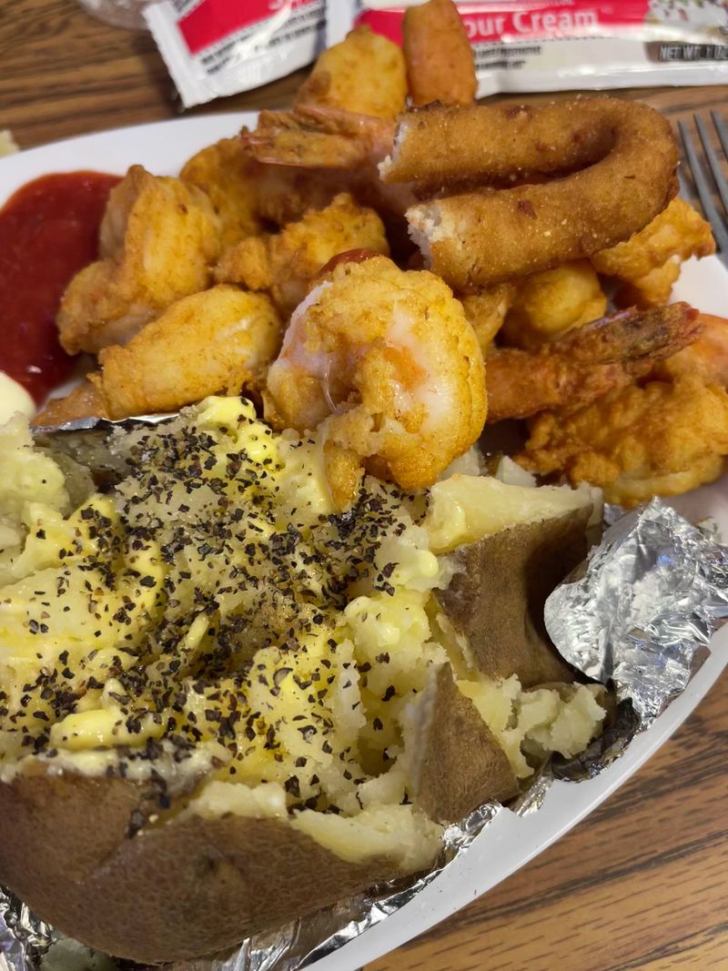 The Seaside Sampler Packs Five Kinds Of Seafood Onto One Plate