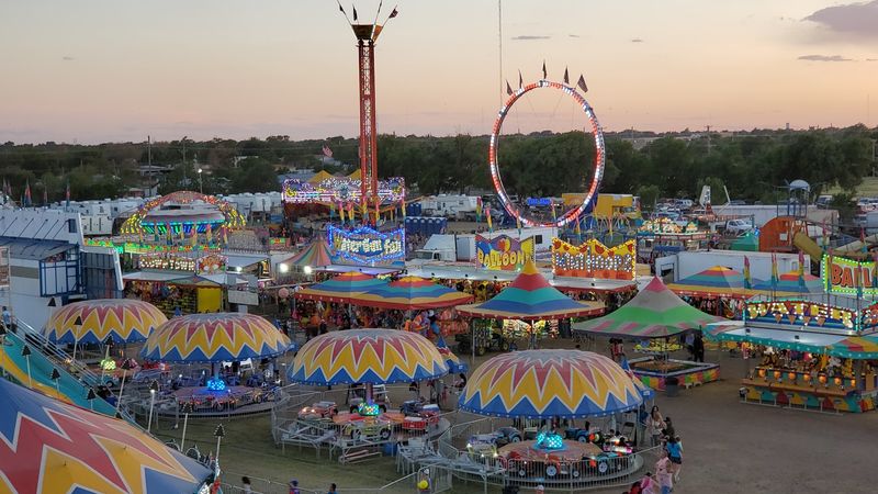 Summer Crowds Fill The Fairgrounds