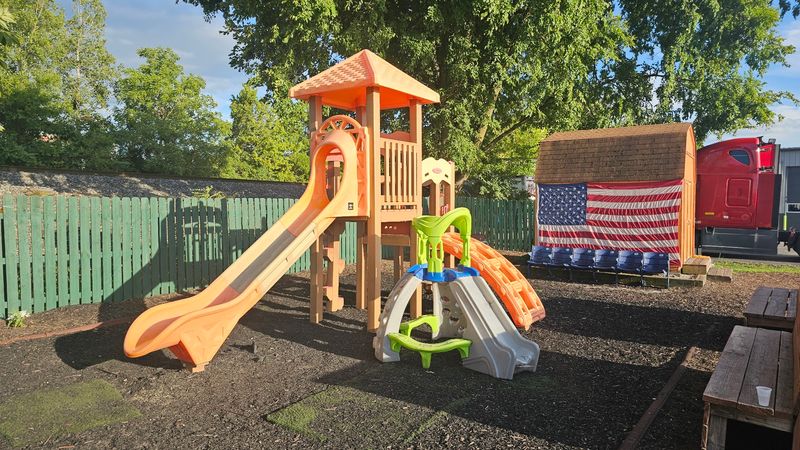 Trains, Playgrounds, and Shady Picnic Tables