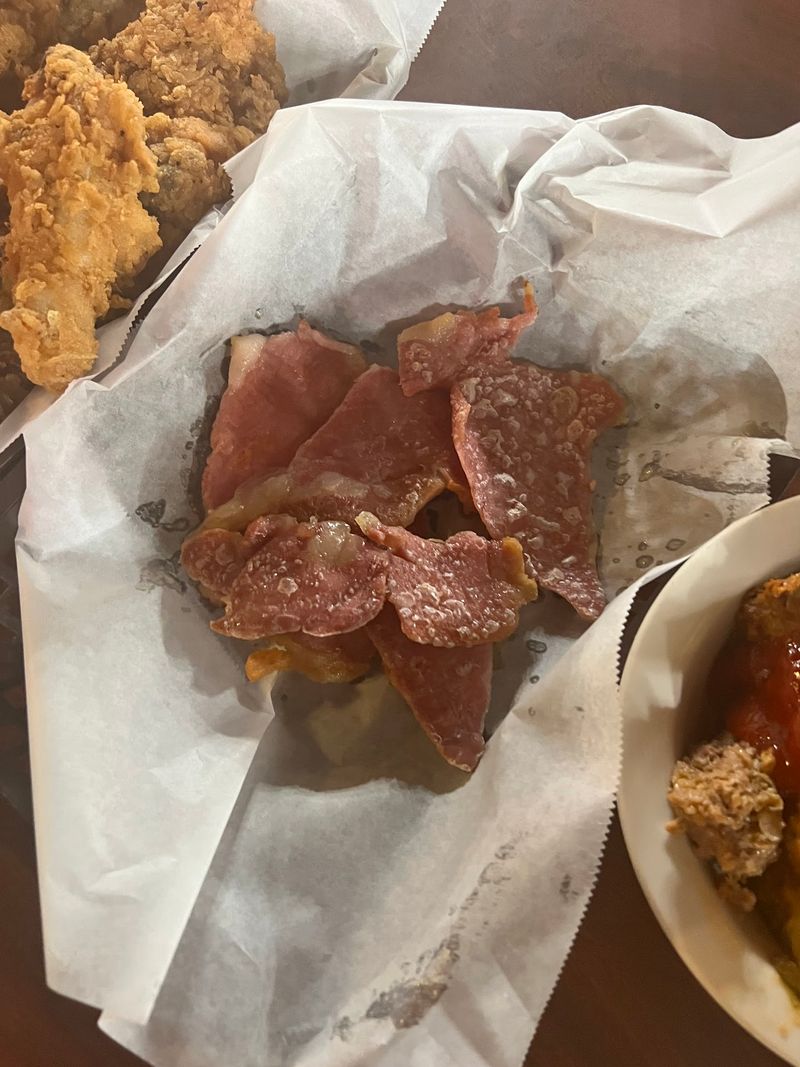 Sunday Breakfast Starts With Ham, Bacon, And Sugar Cake