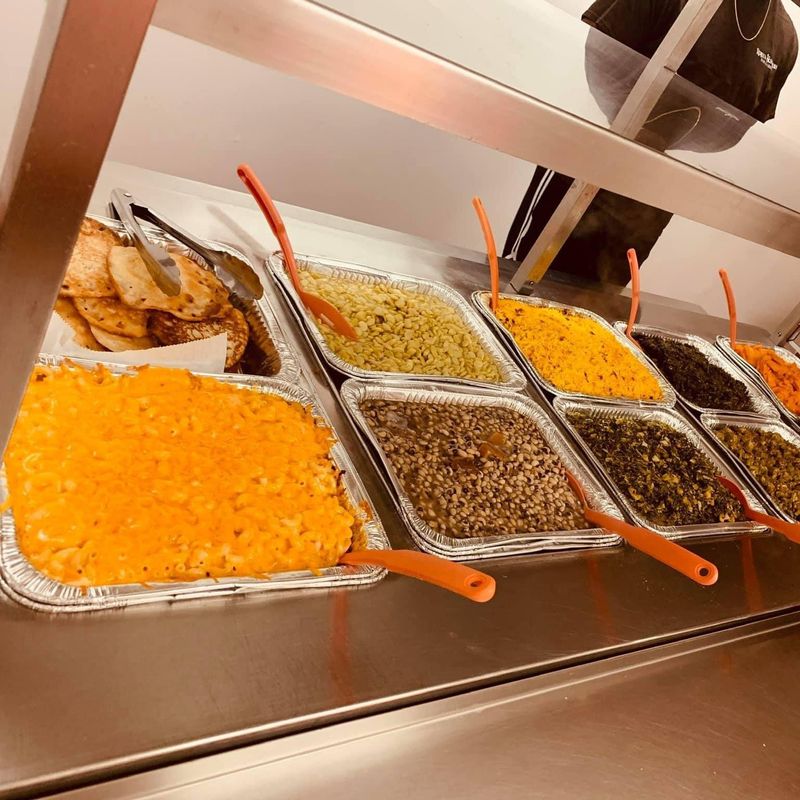Cabbage, Field Peas And Stewed Tomatoes Give The Buffet Southern Character