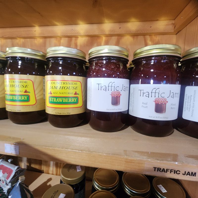 Jams, Jellies, And Sorghum Line The Shelves