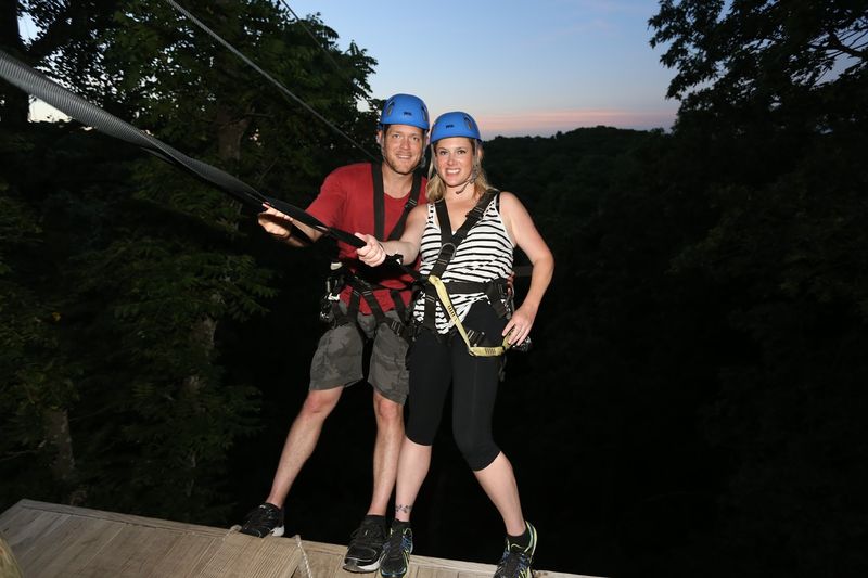 Sunset Date Night Rides Above The Treetops