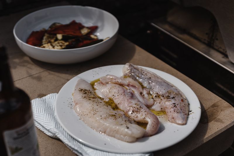 Broiled Walleye With Wild Rice
